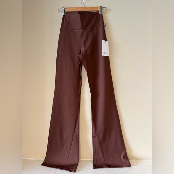 GIRLFRIEND COLLECTIVE YOGA PANTS Brown Leggings - Picture 1 of 3